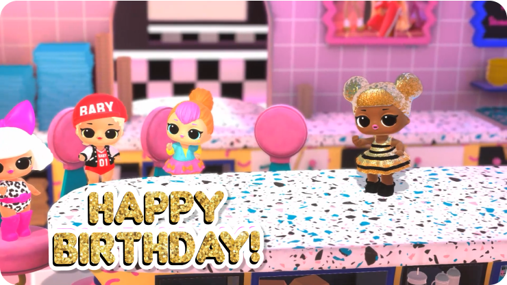 Birthday Shoutout from Queen Bee (with birthday party)